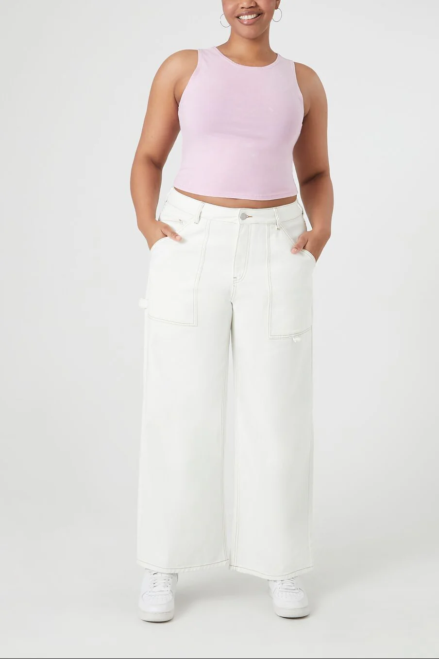 Plus Size Cropped Tank Top - Image 9