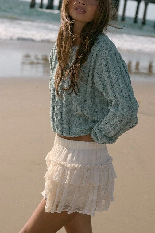 Cable Knit Sweater - Image 7