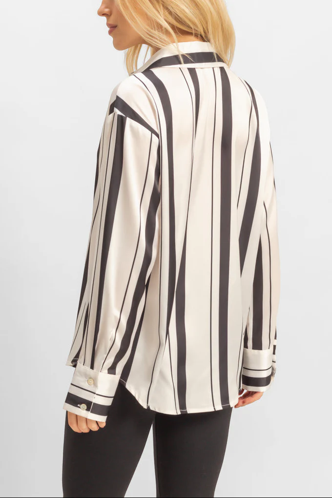 Satin Striped Shirt - Image 4