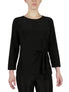3 Quater Tie Front Solid Ity Top - Image 8