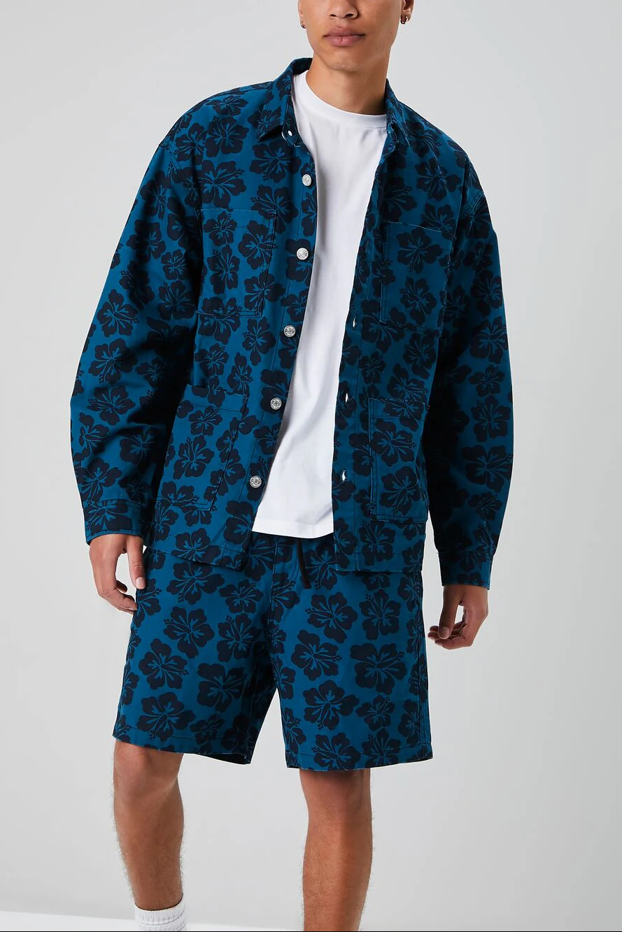 Tropical Floral Print Jacket - Image 6