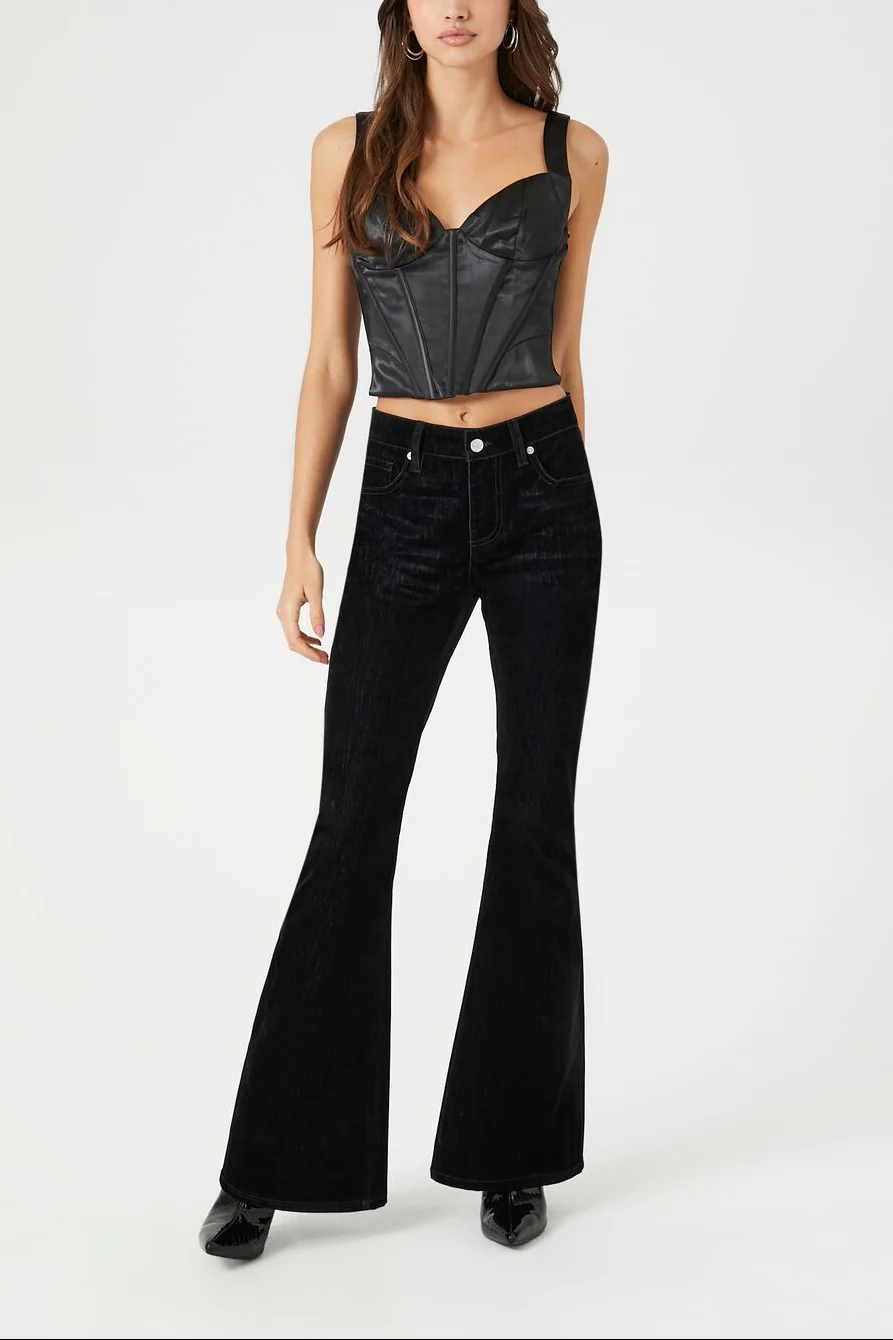 Satin Bustier Crop Top - Image 4