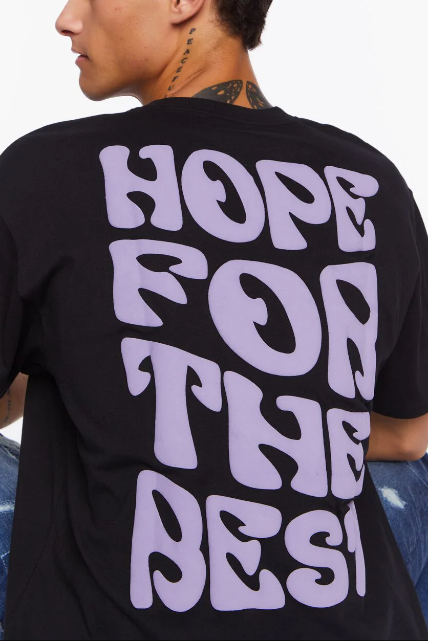 Hope For The Best Graphic Tee - Image 2