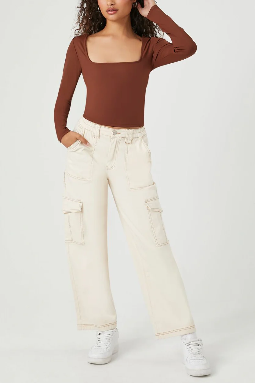 Sculpt Shape Square-Neck Top - Image 38