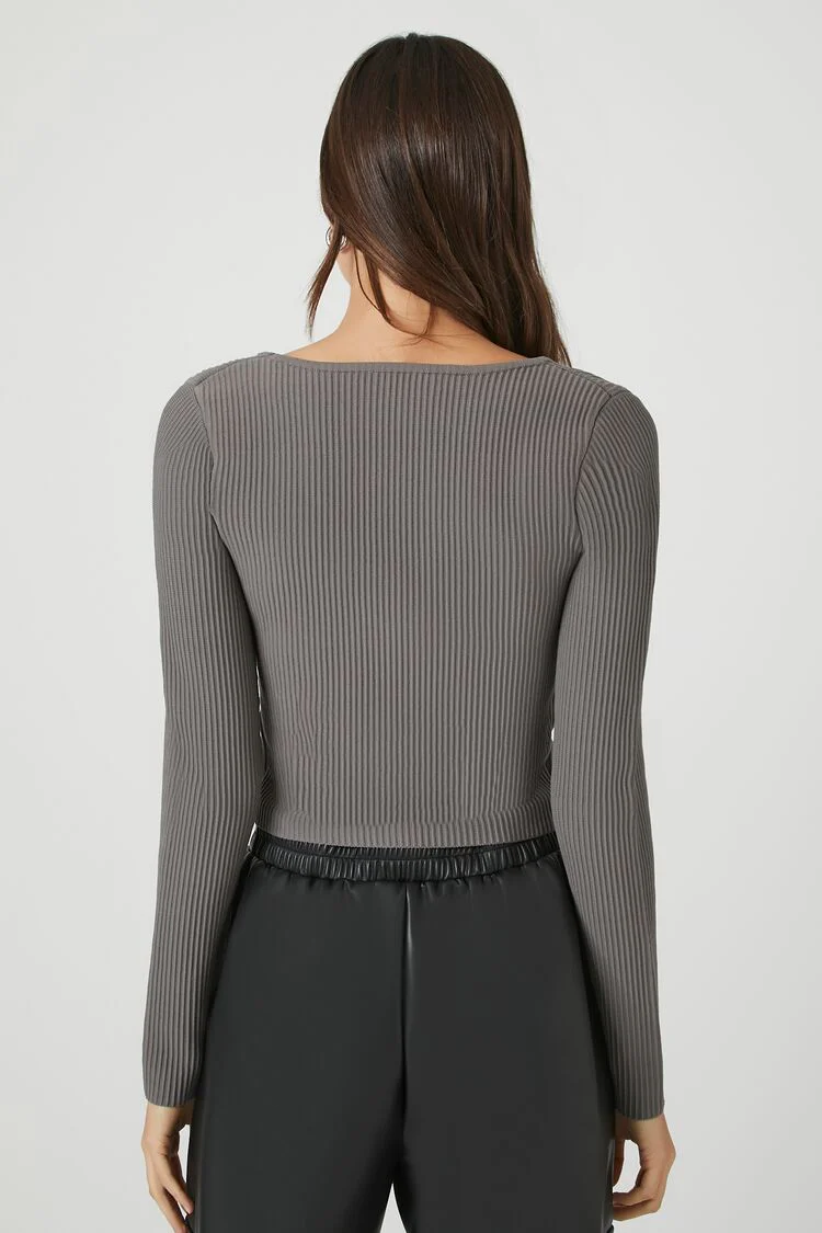Ribbed Knit Sweater - Image 8
