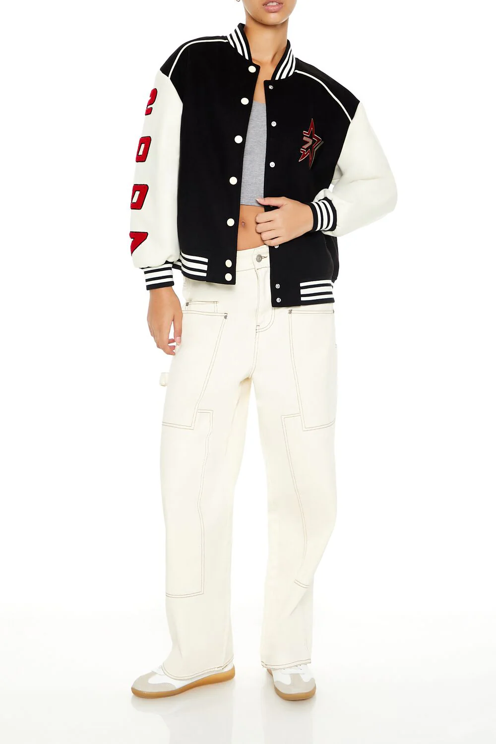 Star Girl Varsity Letterman Jacket - Image 6