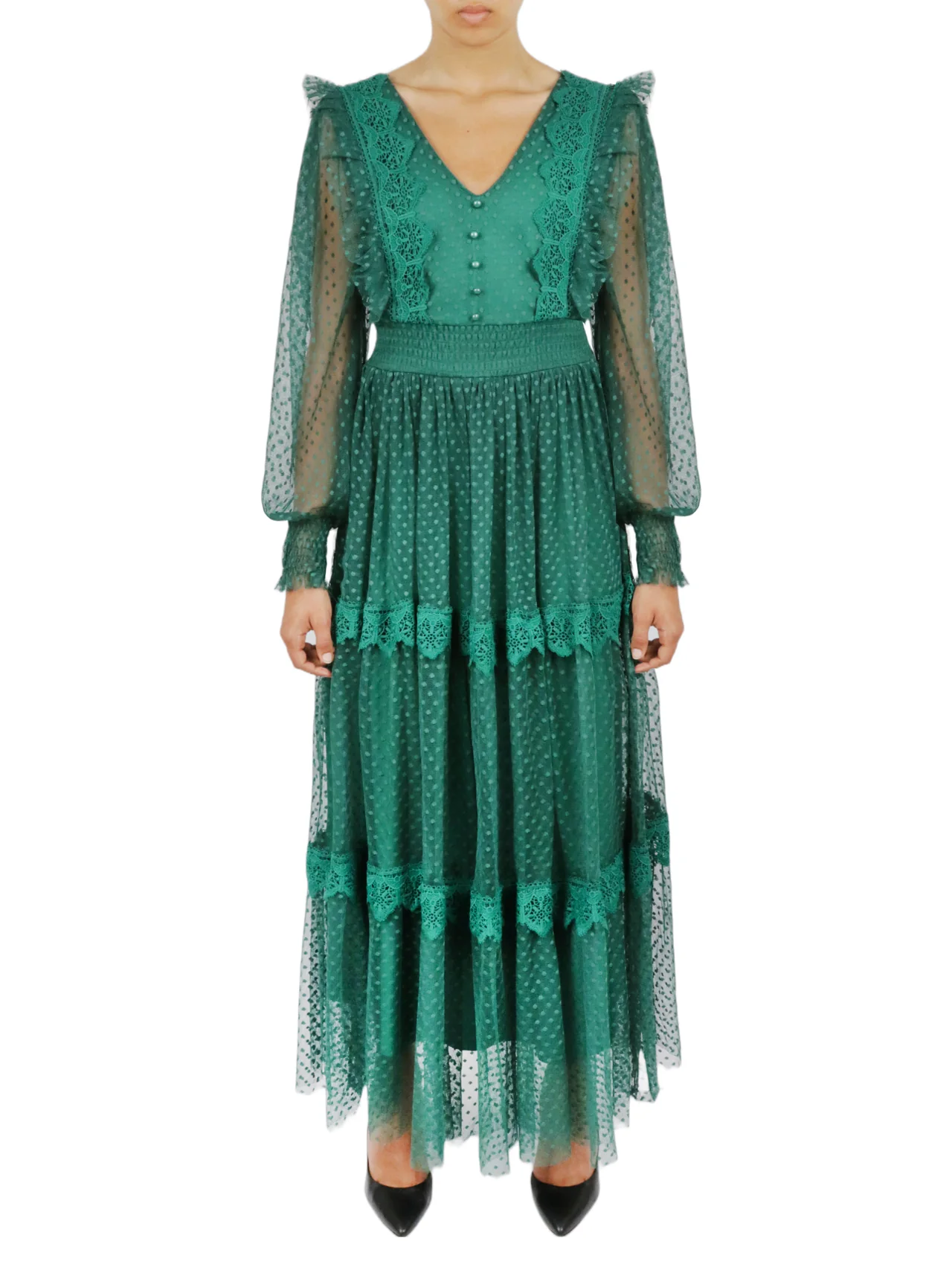 Belted Lace Dress - Image 4