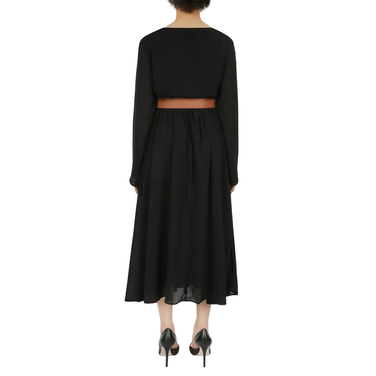 Belted Long Sleeve Dress - Image 8