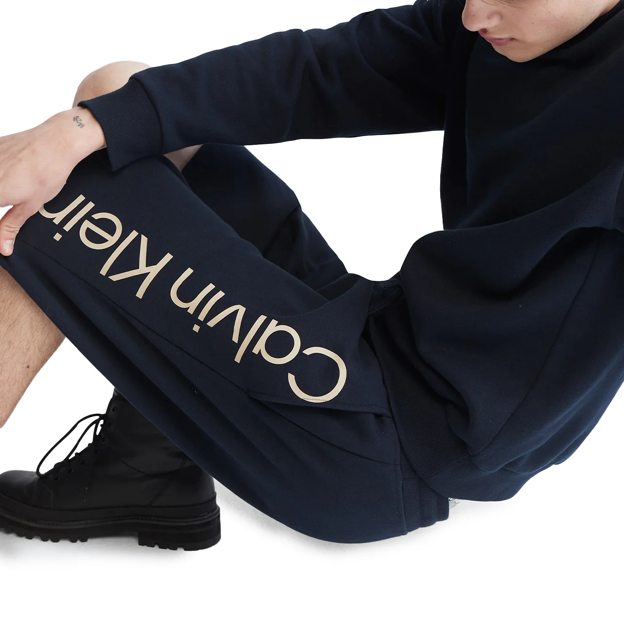 Ck Logo Fleece Short - Image 3