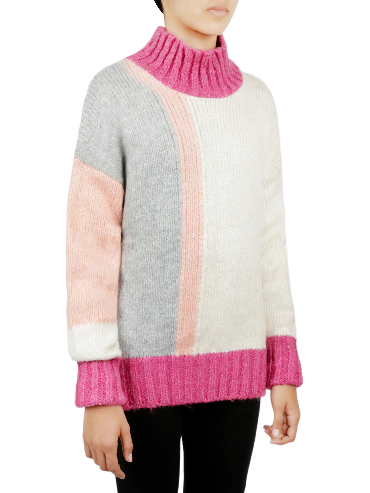Color Block Tunic Sweater - Image 10