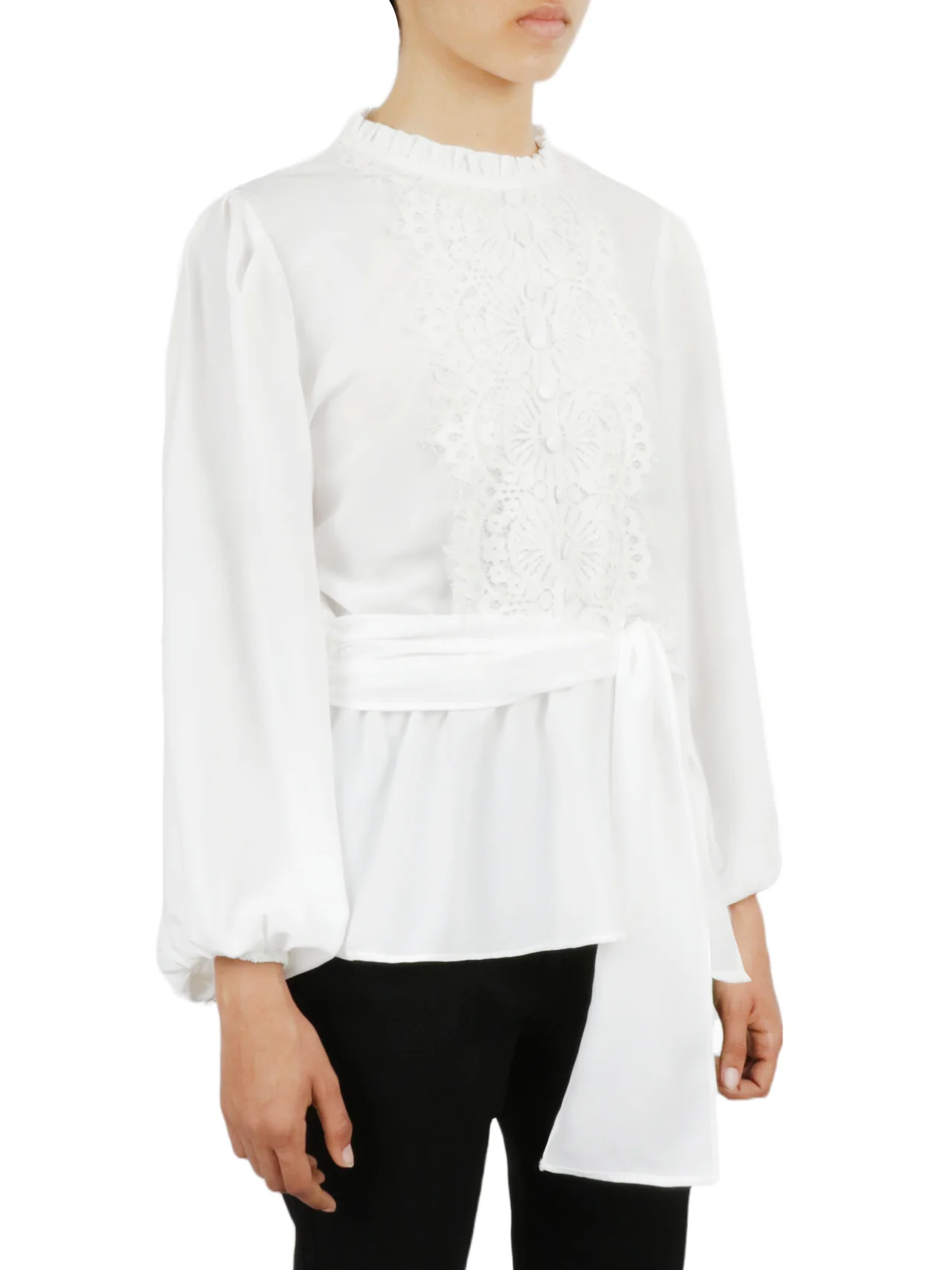 Embellished Crochet Shirt - Image 5