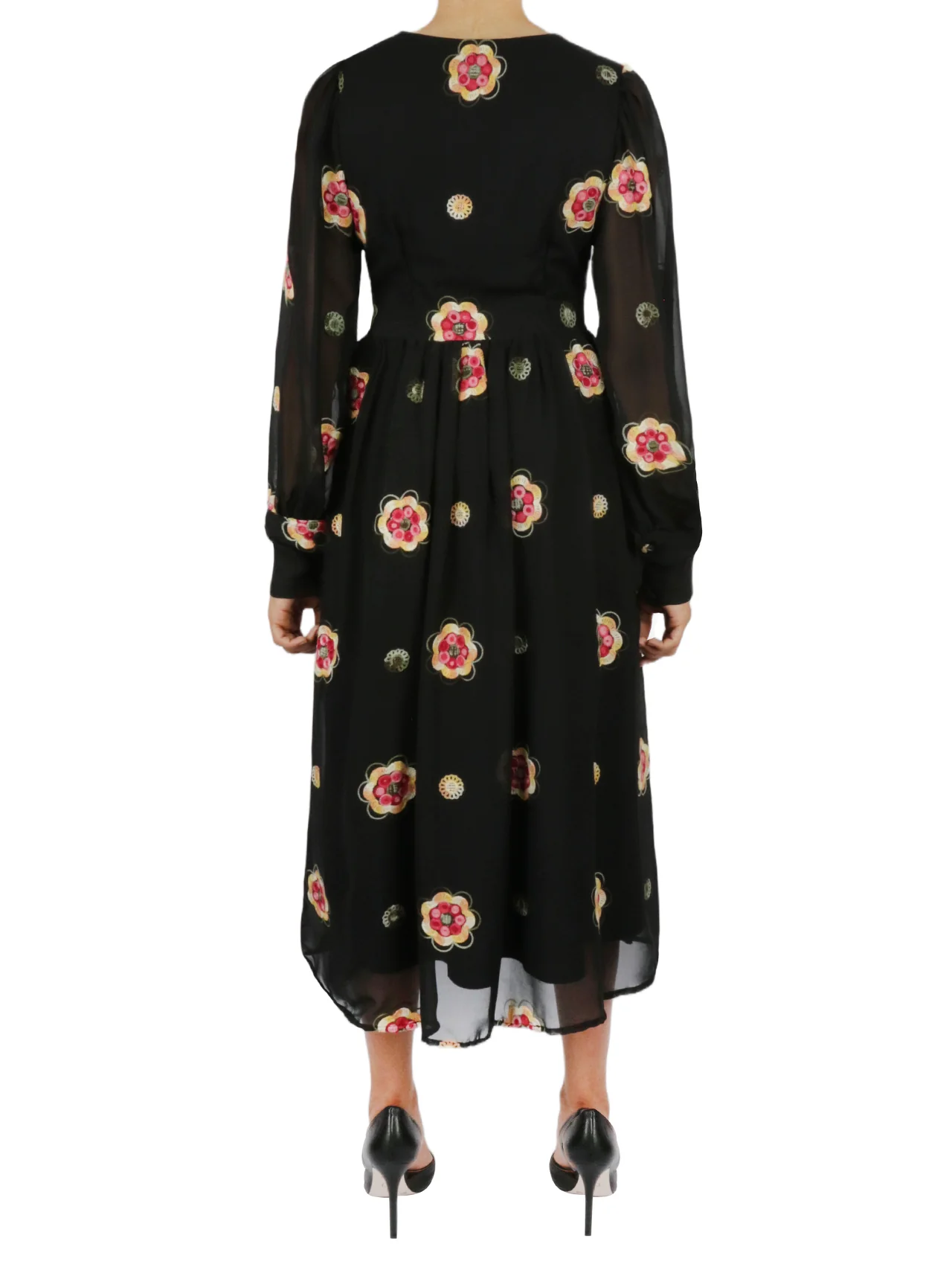 Floral Mid-Length Dress - Image 7