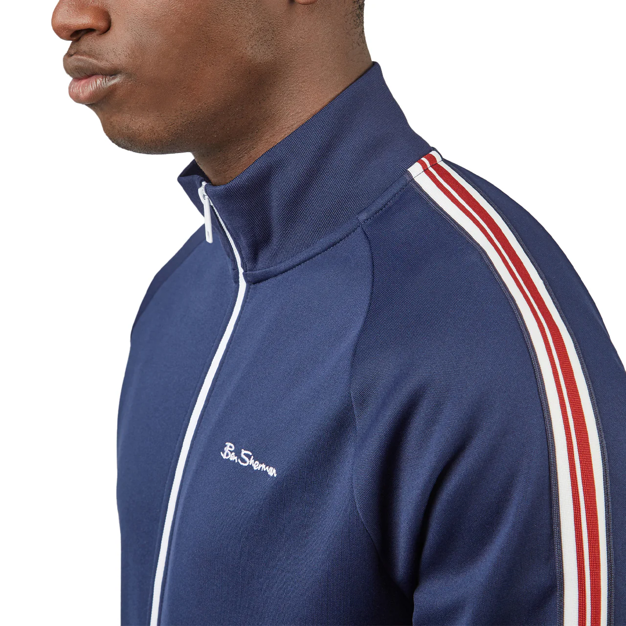 House Taped Track Jacket with Embroidered Logo - Image 4
