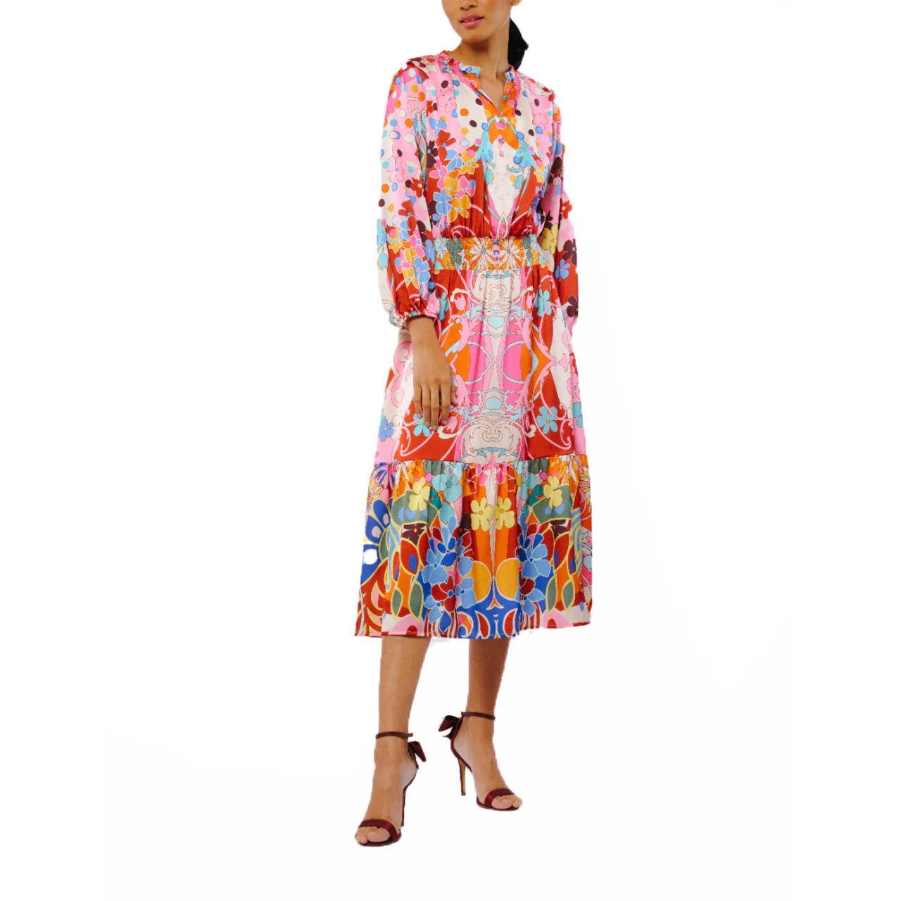 Irena Abstract Print Mini Dress - Image 5
