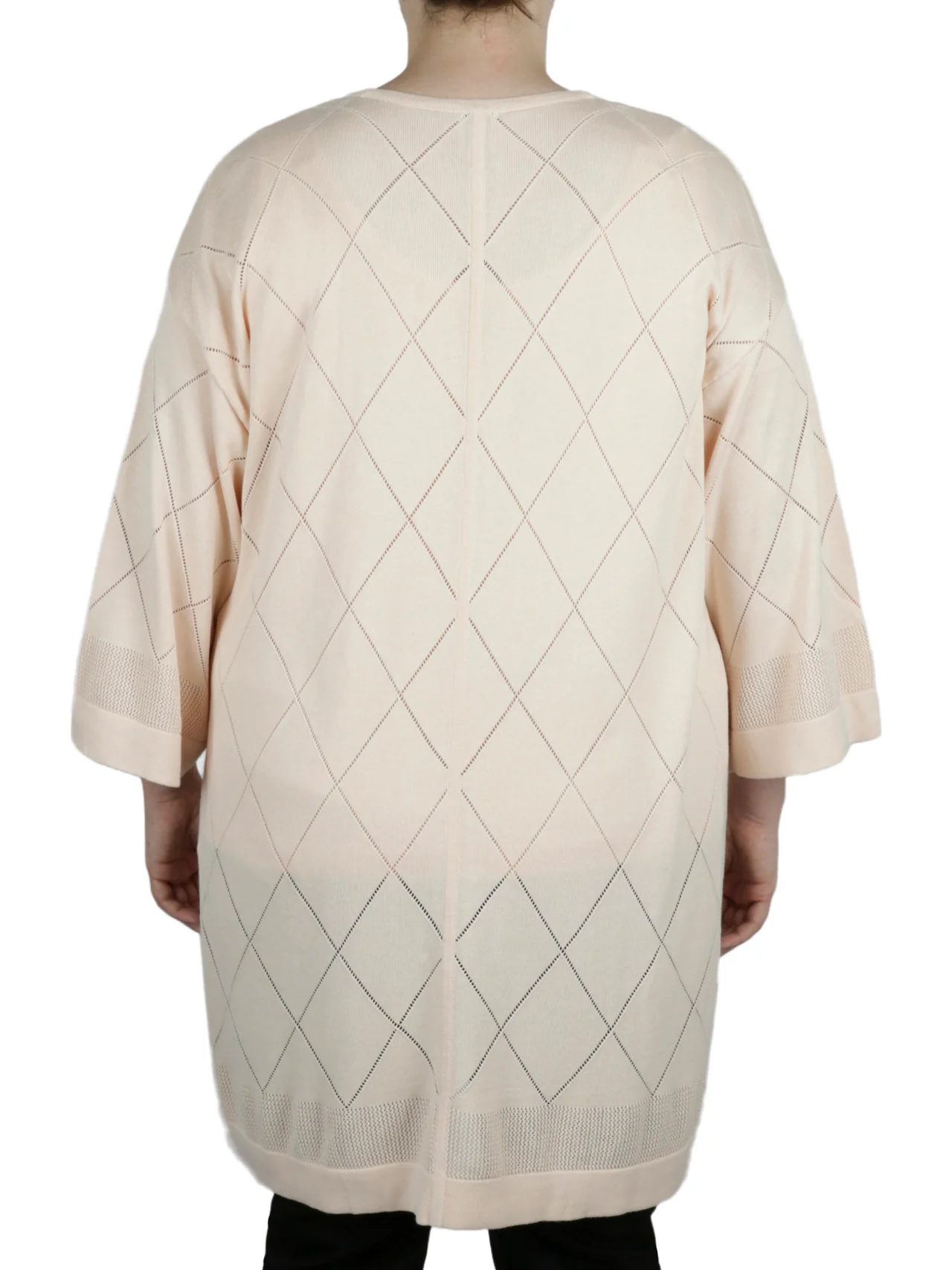Plus Size Stitch-Detail Kimono Cardigan - Image 2
