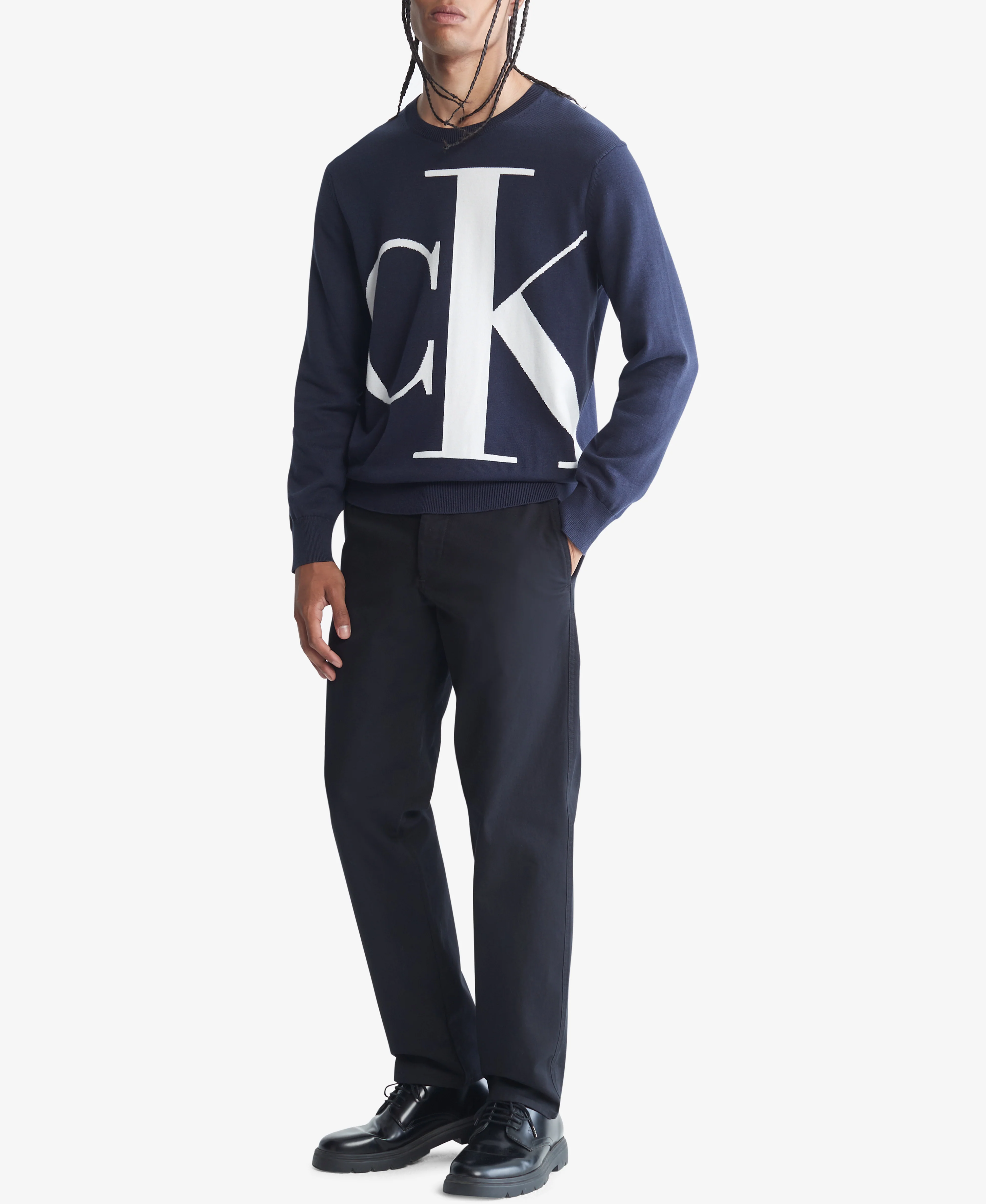 Long Sleeves Logo Supima Crew - Image 3