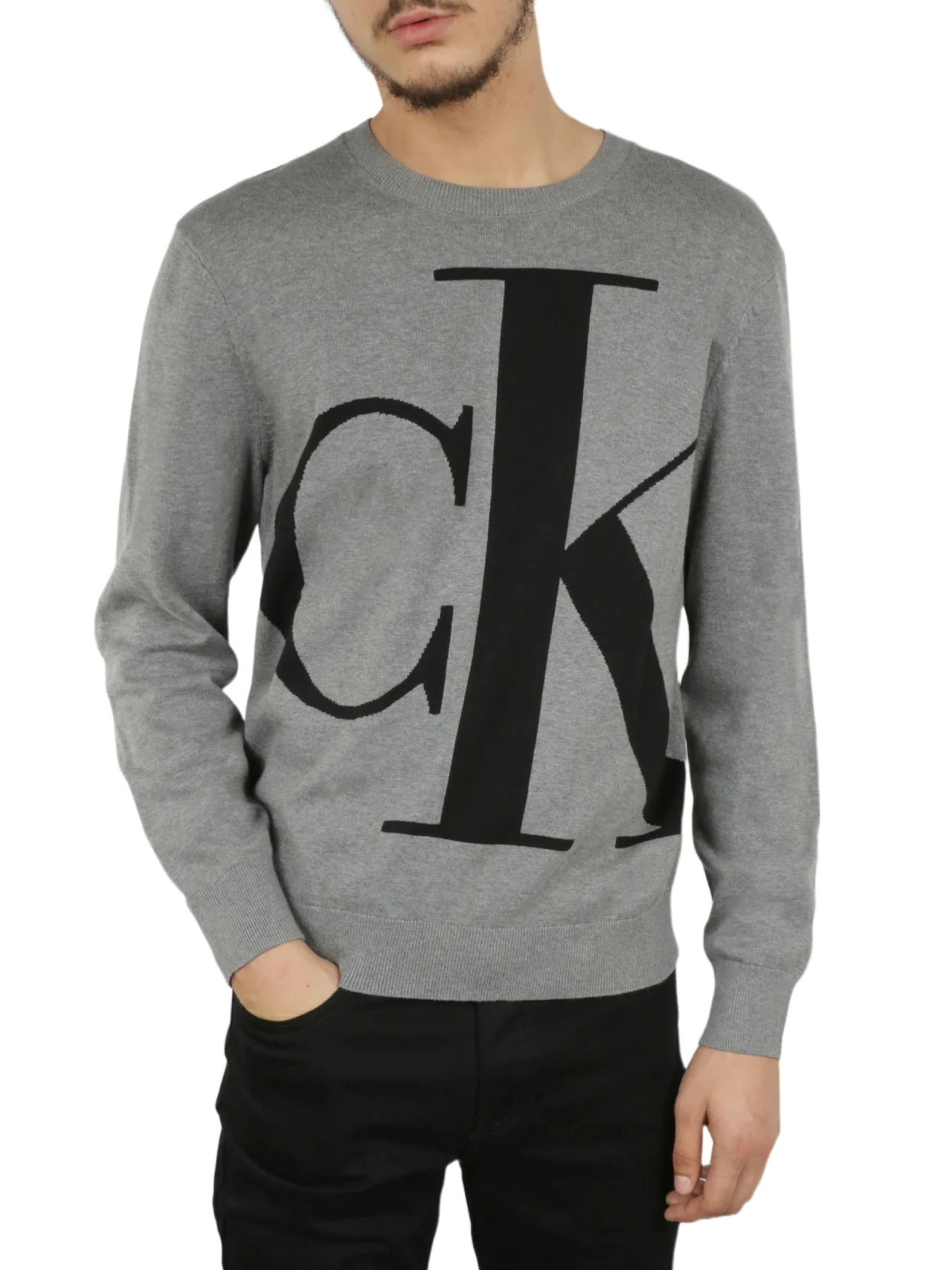 Long Sleeves Logo Supima Crew - Image 4