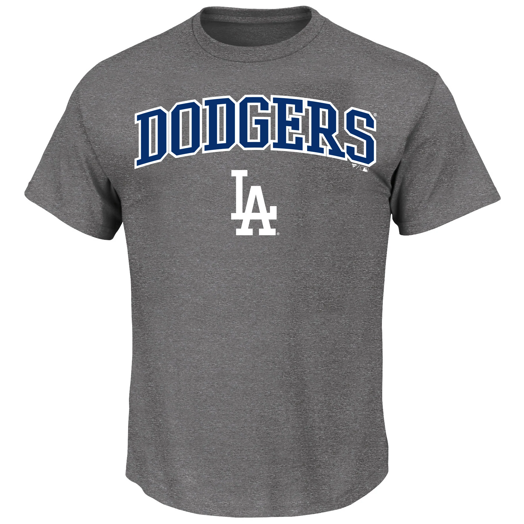 Mens Big And Tall Team Logo Short Sleeve Arch Logo Tee Shirt - Los Angeles Dodgers - Image 2