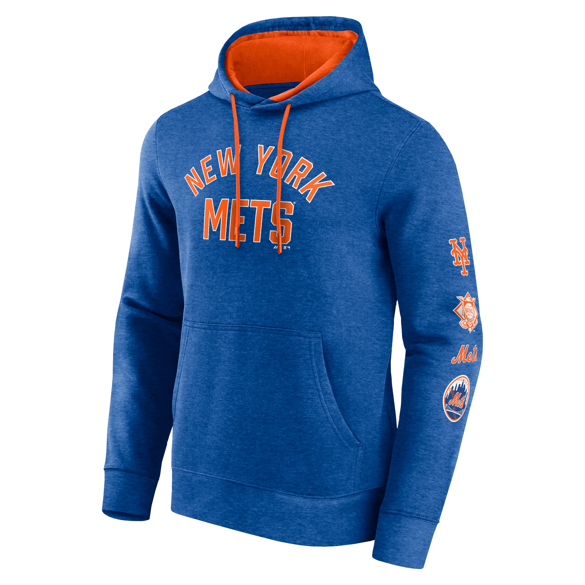 Mens Big And Tall Team Pullover Fleece Hoodie - New York Mets - Image 2