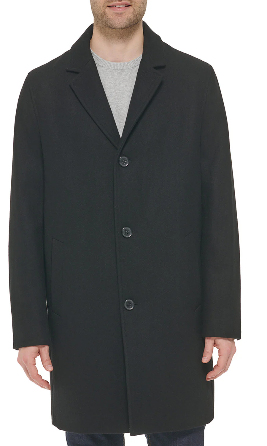 Men's Woolen Melton Coat - Image 2