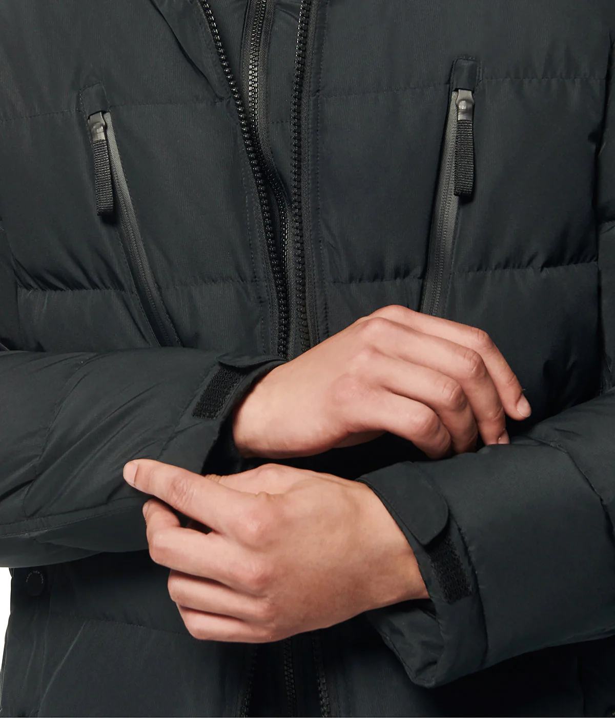 Montrose 291/2" Down Filled Mid Length With Waterproof Zip Detail Black - Image 4
