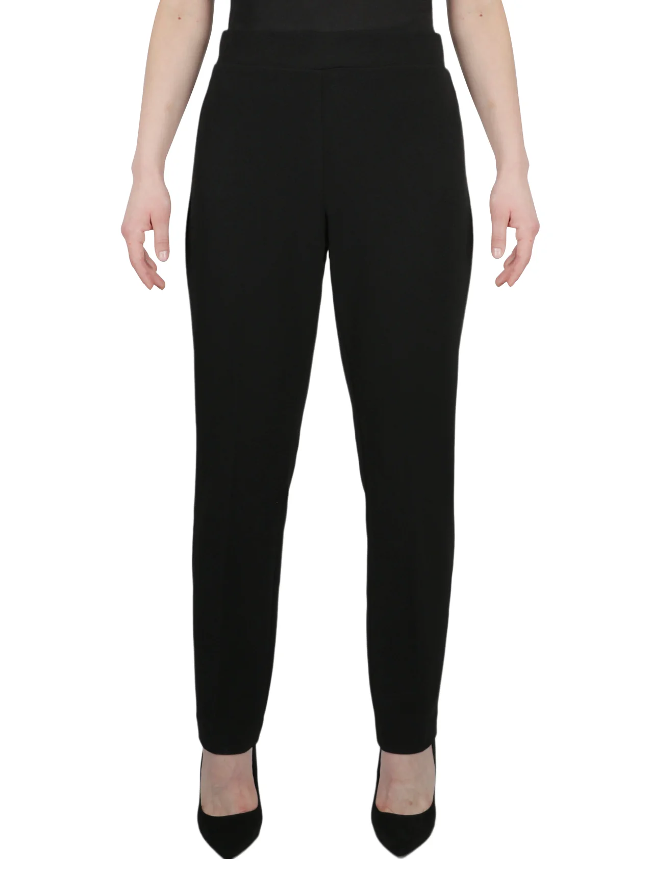 Pull On Slim Ankle Stretch Cross Hatch Pant
