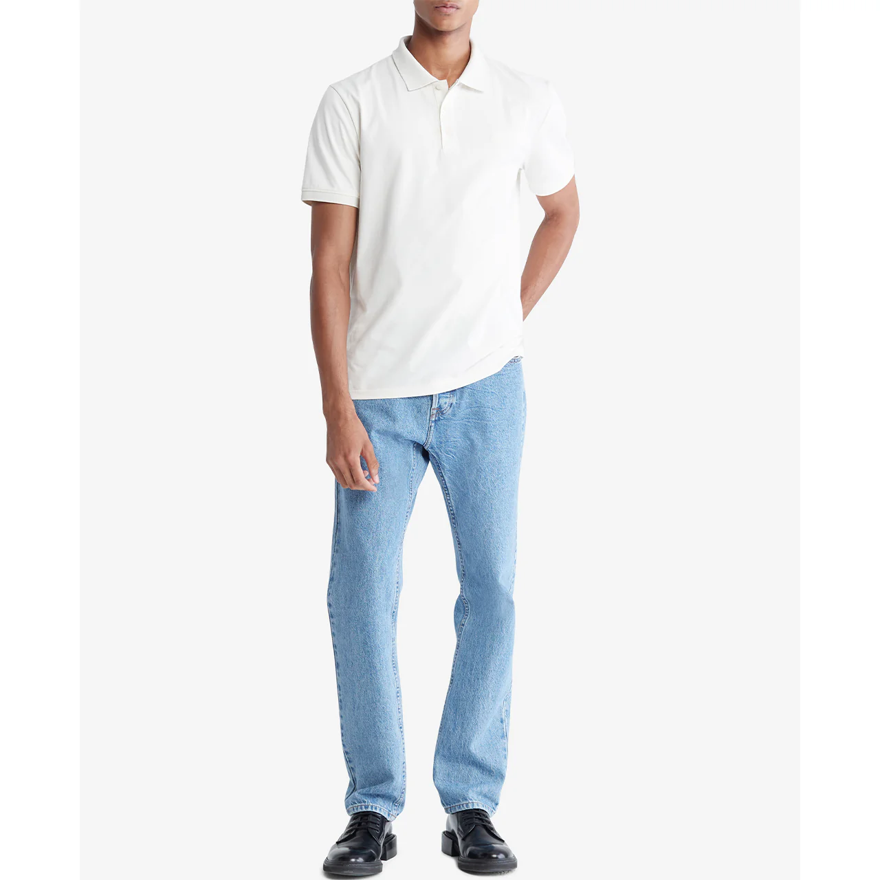 Short Sleeves Smooth Cotton Solid - Image 3