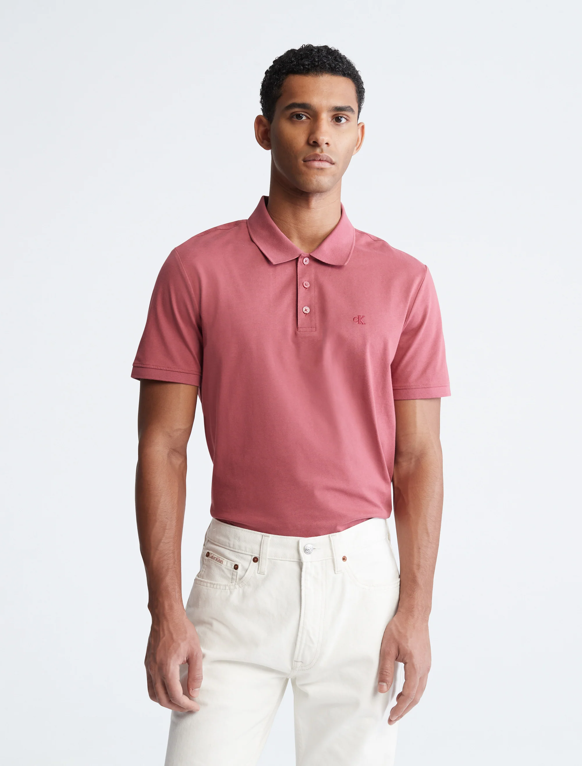 Short Sleeves Smooth Cotton Solid - Image 4