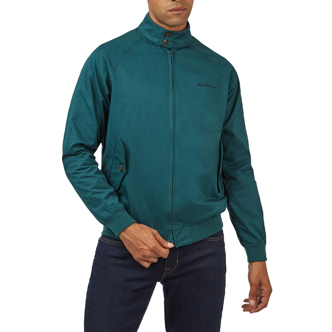 Signature Harrington Jacket with 2-Button Collar - Image 5