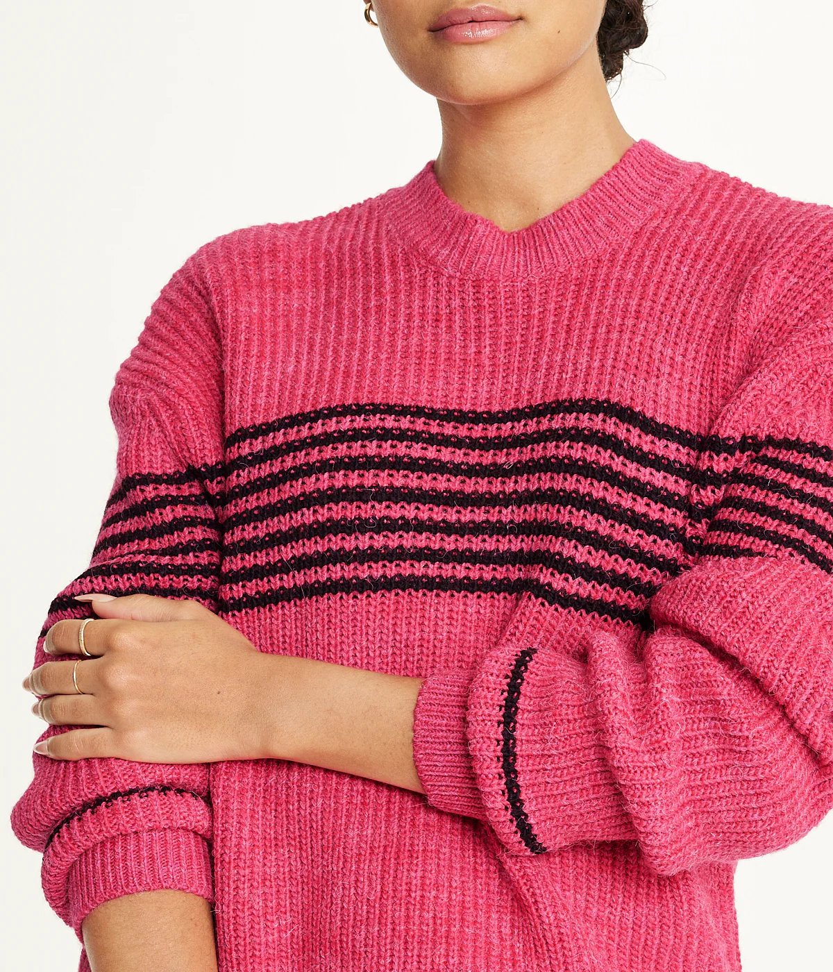 Striped Tunic Sweater - Image 4